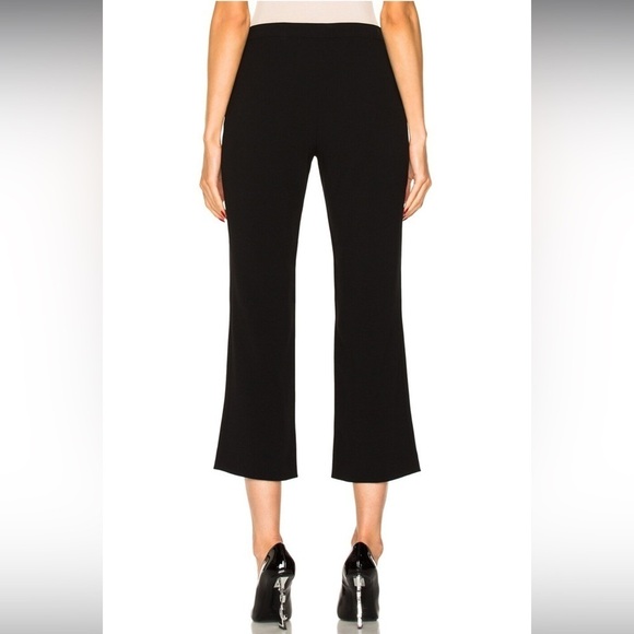 ALTUZARRA Nettle Black Crepe Cropped Trouser Pants Kick Flare Size 38 - Picture 7 of 13